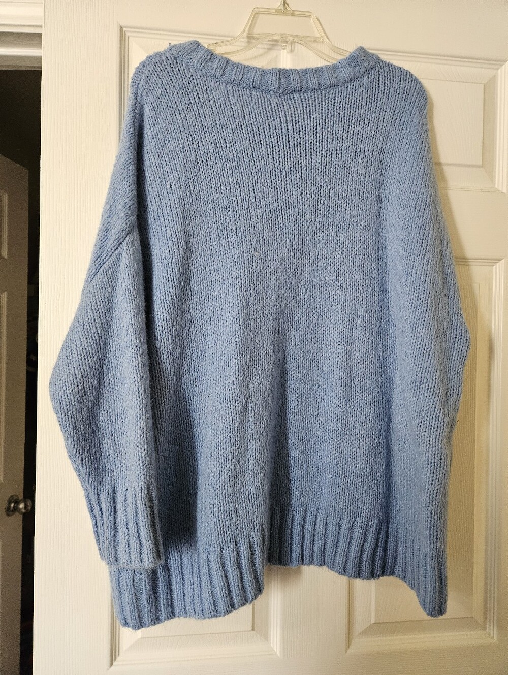 Aerie Blue Oversized Crew Neck Sweater - Picture 5 of 9